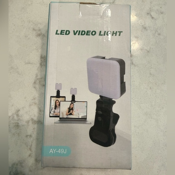 None Other - LED Video Light for Cameras - Black and White